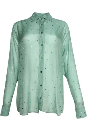 Oseree Chemise Gems à ornements en cristal