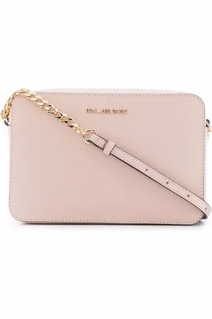 Michael Kors Grand sac à bandoulière Jet Set en cuir