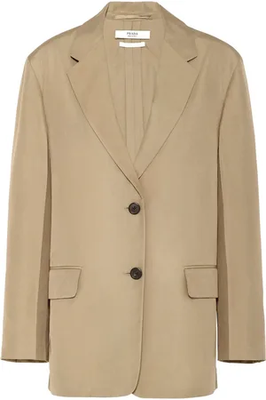 Prada Blazer en soie à simple boutonnage