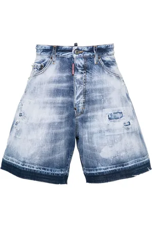 Dsquared2 Short en jean à effet usé