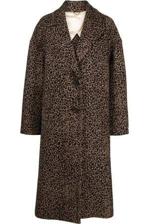Golden Goose Manteau oversize à imprimé léopard