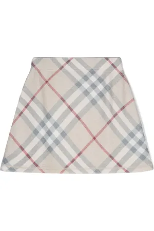 Burberry Jupe en laine à carreaux