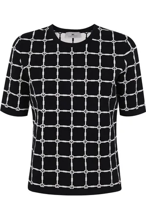 Elisabetta Franchi T-shirt à motif en jacquard