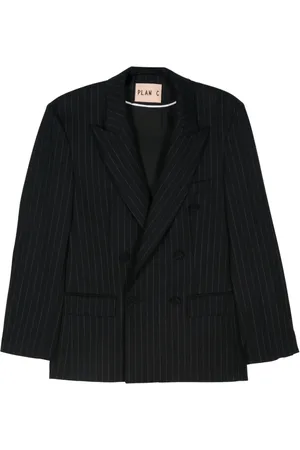 Plan C Blazer à fines rayures