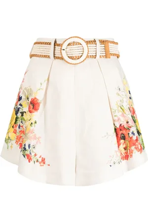 ZIMMERMANN Short en lin Alight à fleurs
