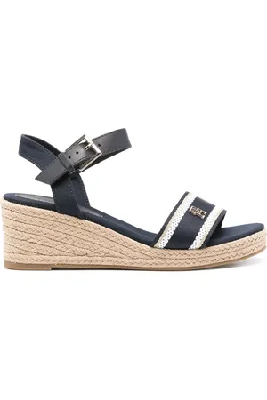 Tommy Hilfiger Espadrilles compensées à plaque logo 65 mm