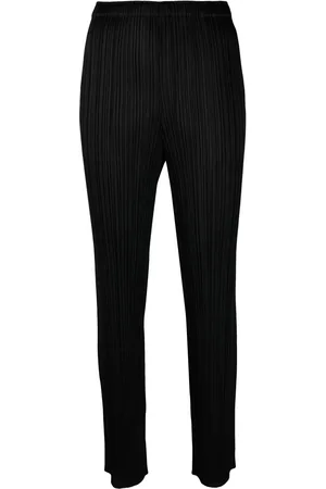 PLEATS PLEASE ISSEY MIYAKE Pantalon droit à taille élastiquée