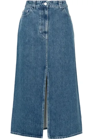 SUNNEI Jupe en jean à patch logo