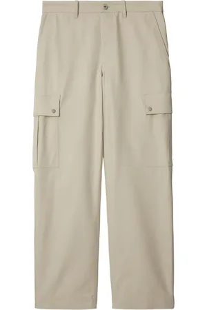 Burberry Pantalon en coton mélangé à poches cargo