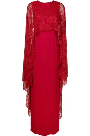 Lethicia Bronstein Robe longue Andrey à détails en dentelle
