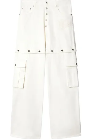 OFF-WHITE Jean droit à taille mi-haute