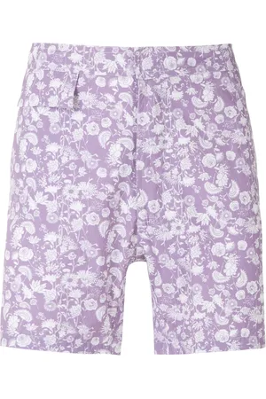 AMIR SLAMA Short de bain à fleurs