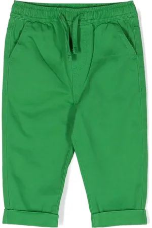 Stella McCartney Pantalon en coton à lien de resserrage