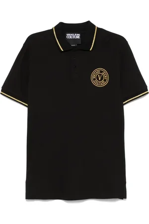 VERSACE Polo à logo brodé