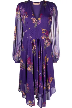 Twin-Set Robe mi-longue à fleurs