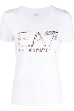 EA7 T-shirt métallisé à logo imprimé