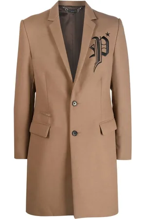 Philipp Plein Manteau Gothic Plein à simple boutonnage