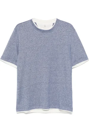 Brunello Cucinelli T-shirt à effet superposé