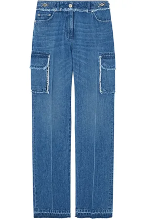 VERSACE Jean cargo à bords francs