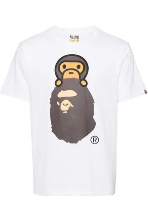 A Bathing Ape T-shirt en coton à logo imprimé