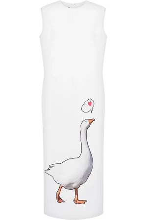Moschino Robe mi-longue à motif d