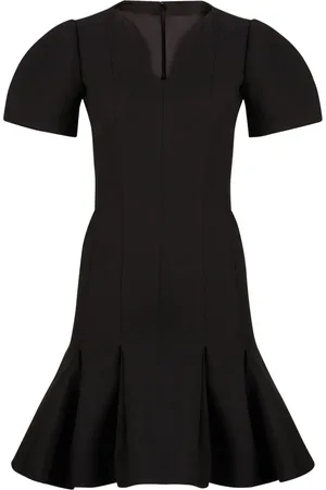 Nina Ricci Robe en laine à ourlet péplum