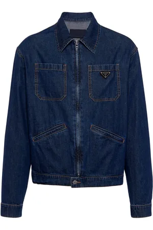 Prada Veste en jean à patch logo