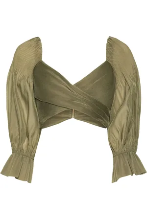 ZIMMERMANN Haut crop à design plissé