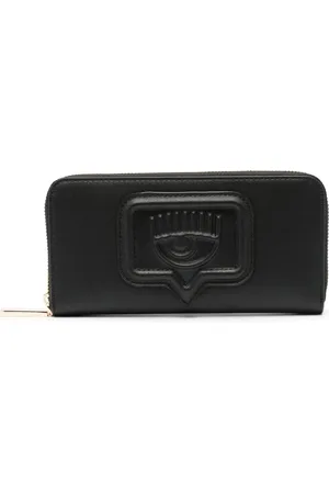 Chiara Ferragni Portefeuille zippé à plaque logo