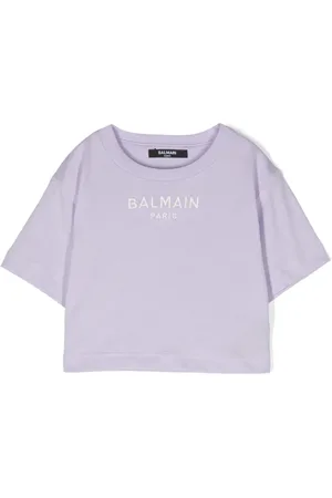 Balmain T-shirt en coton à logo brodé