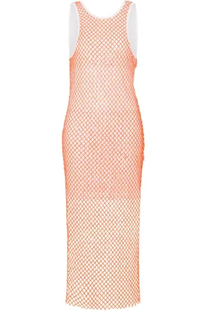 Moschino Robe mi-longue à détails en résille