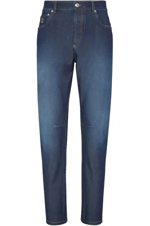 Brunello Cucinelli Jean à coupe droite