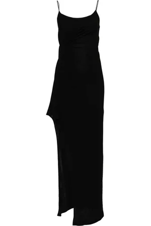 Pinko Robe longue fendue à design sans manches