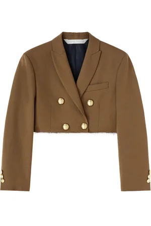Palm Angels Blazer crop à boutonnière croisée