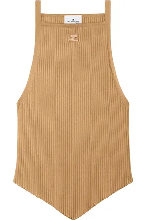 Courrèges Débardeur Pointy en maille nervurée