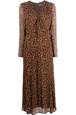 Ralph Lauren Robe évasée à fleurs