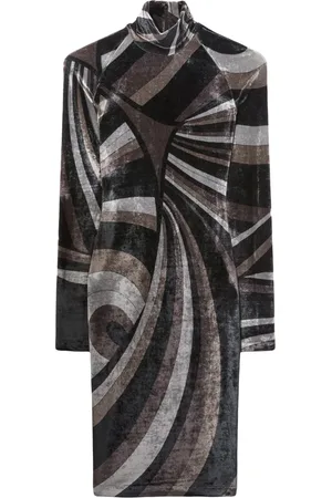 Puccini Robe mi-longue à imprimé Iride