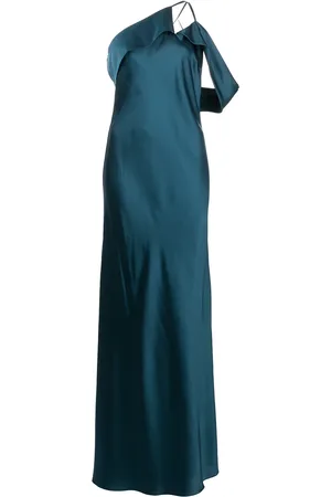 Michelle Mason Robe longue à design asymétrique à une épaule