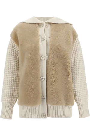 Fabiana Filippi Cardigan en peau lainée