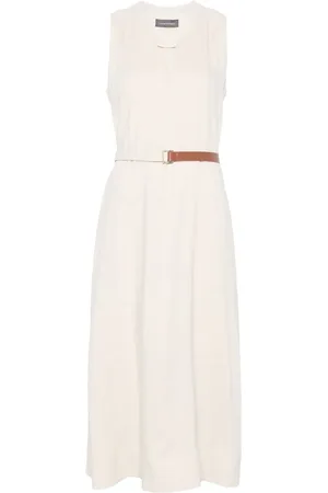 LORENA ANTONIAZZI Robe mi-longue à taille ceinturée