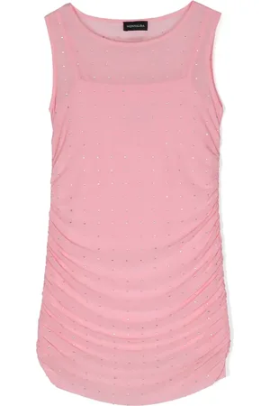 MONNALISA Robe sans manches à ornements strassés