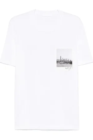Helmut Lang T-shirt Skyline Postcard