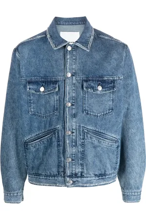 Isabel Marant Veste en jean Jango à logo brodé