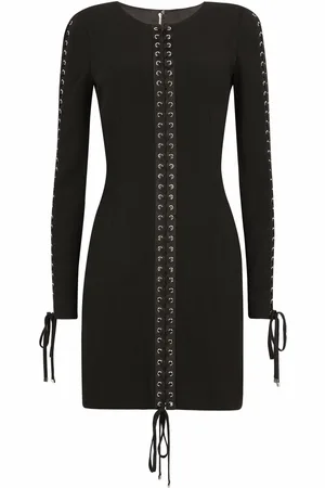Dolce & Gabbana Robe courte à oeillets