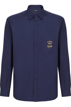 Dolce & Gabbana Chemise en coton à logo brodé