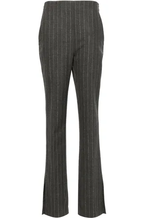 GENNY Pantalon en laine à fines rayures