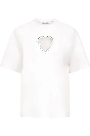 AREA T-shirt à ornements en cristal