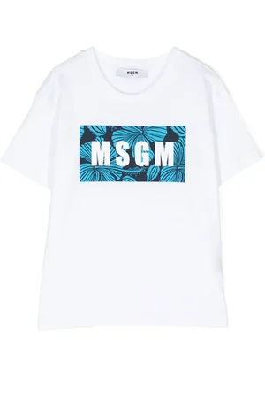 Msgm T-shirt en coton à logo imprimé
