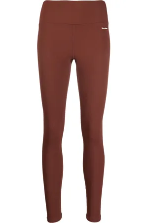 Sporty & Rich Legging nervuré à patch logo