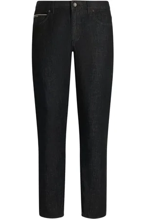 Dolce & Gabbana Jean droit à plaque logo